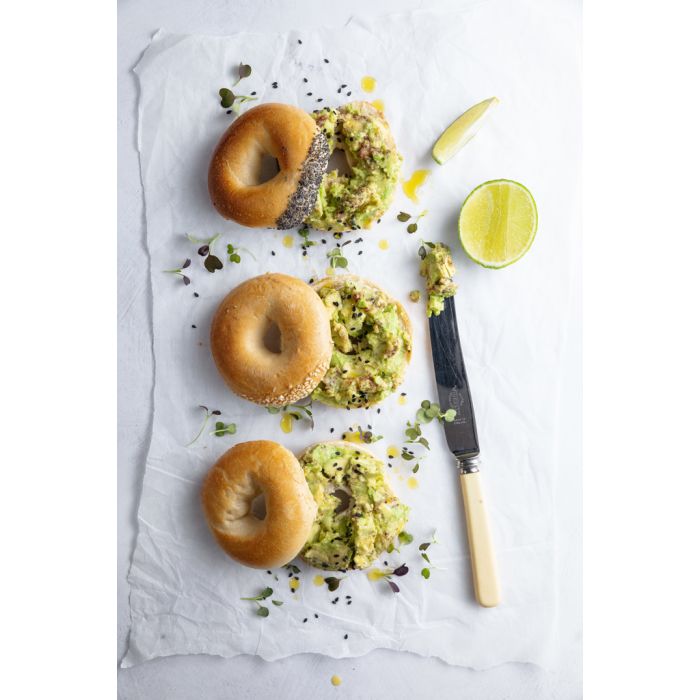 NYB Bagel Plain Baked 16x120G